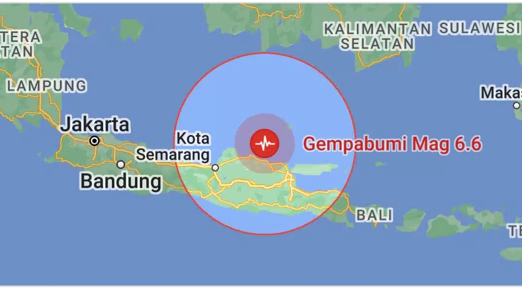 Gempa M6,6 Guncang Tuban