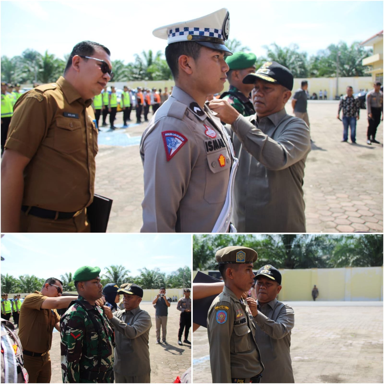 Plt Bupati Palas Pimpin Apel Gelar Pasukan Operasi Ketupat Toba 2023