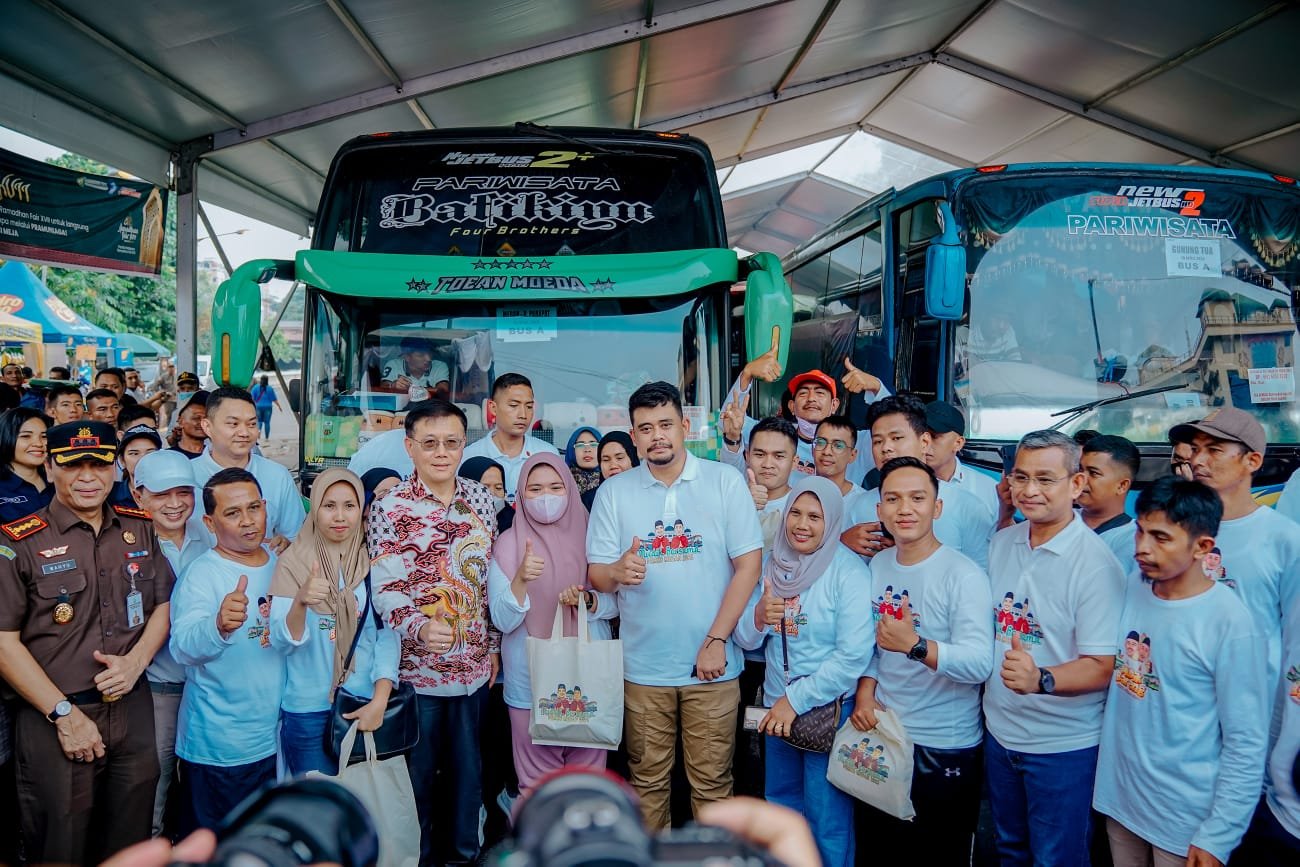 5.182 Peserta Mudik Gratis Diberangkatkan Bobby Nasution, Peserta  Mudik : Mohon Doa agar Selamat Sampai Tujuan