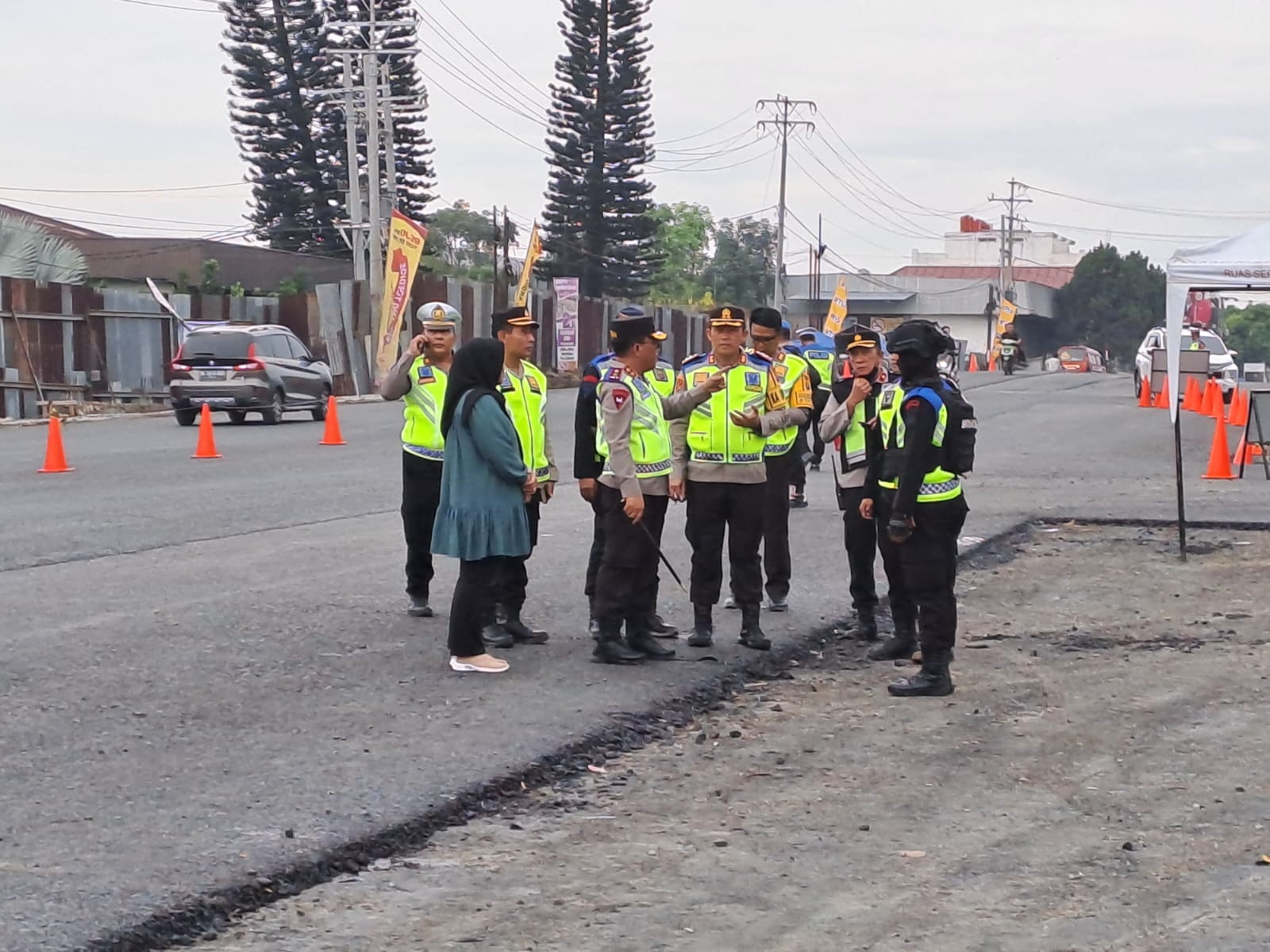 Kapolda Sumut Pantau Fungsional Exit Tol Sinaksak Mudik Lebaran