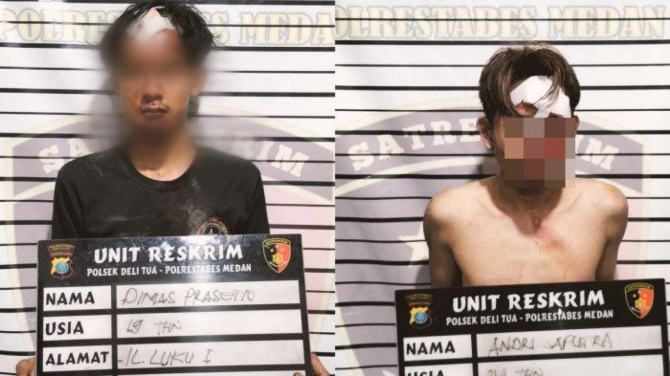 Ini Tampang Dua Anggota Geng Motor Tebas Korban Pakai Kelewang