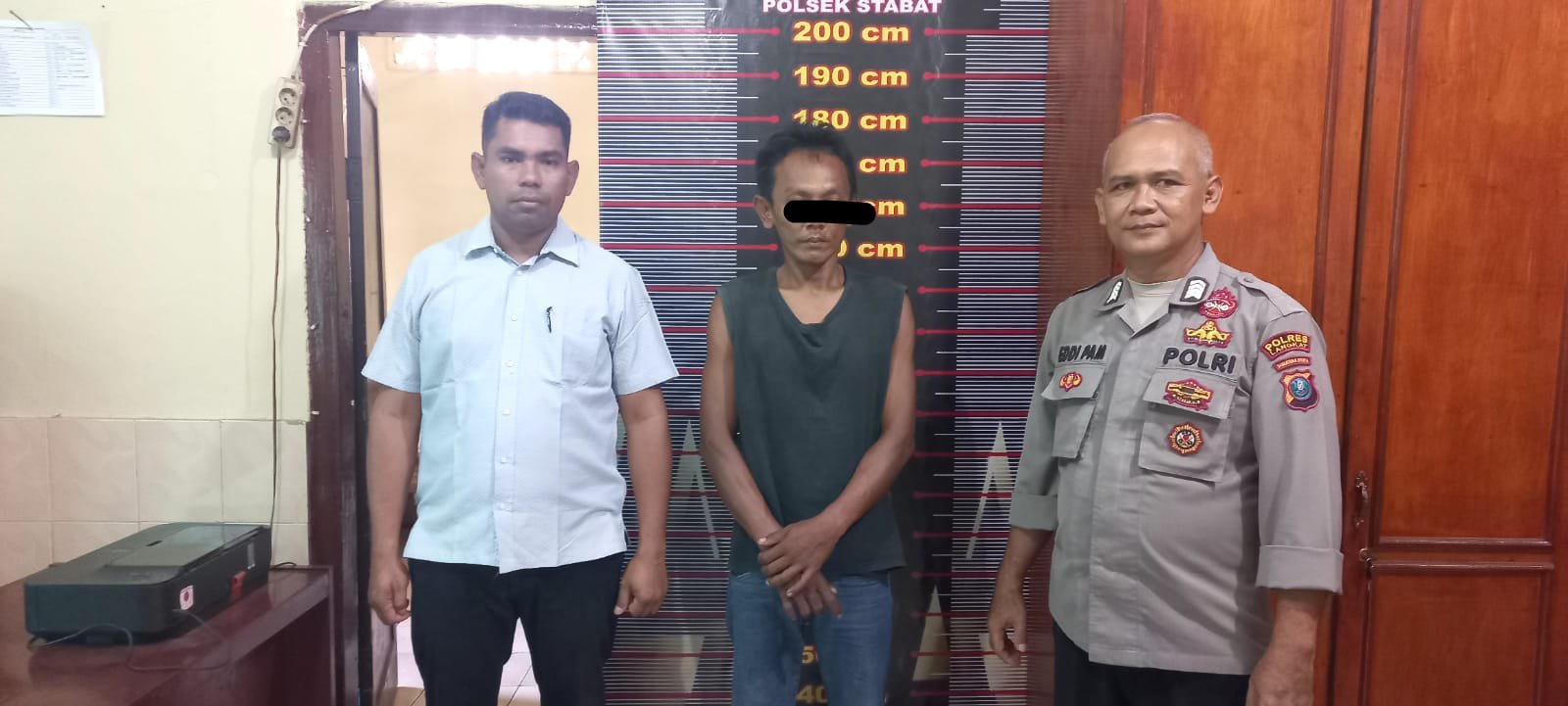 Curi Sepeda Motor Milik Tetangga.Unit Reskrim Polsek Stabat Berhasil Amankan Pelaku