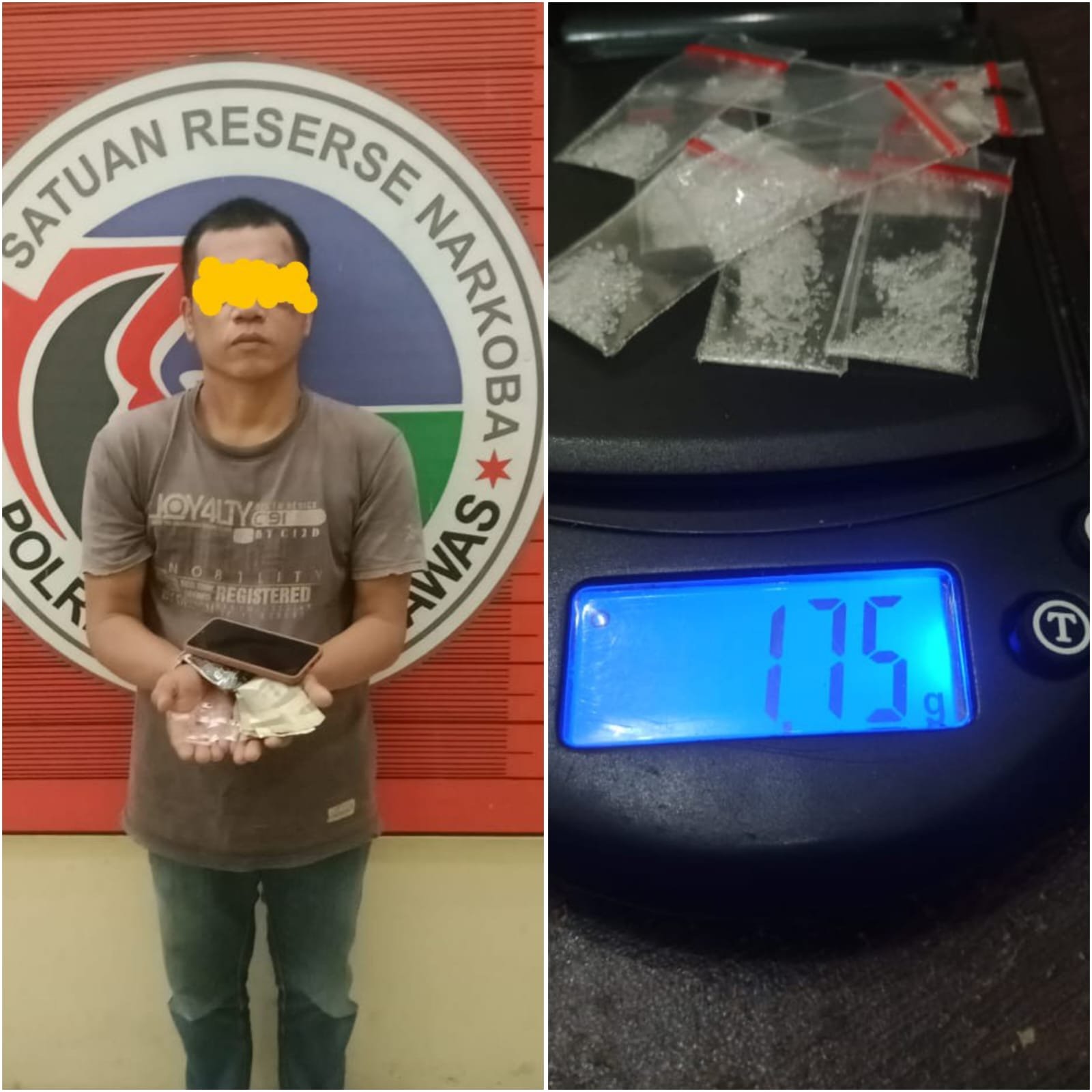 Pria Paruh Baya Diringkus Satres Narkoba Polres Siak, Ini Kata Kapolres