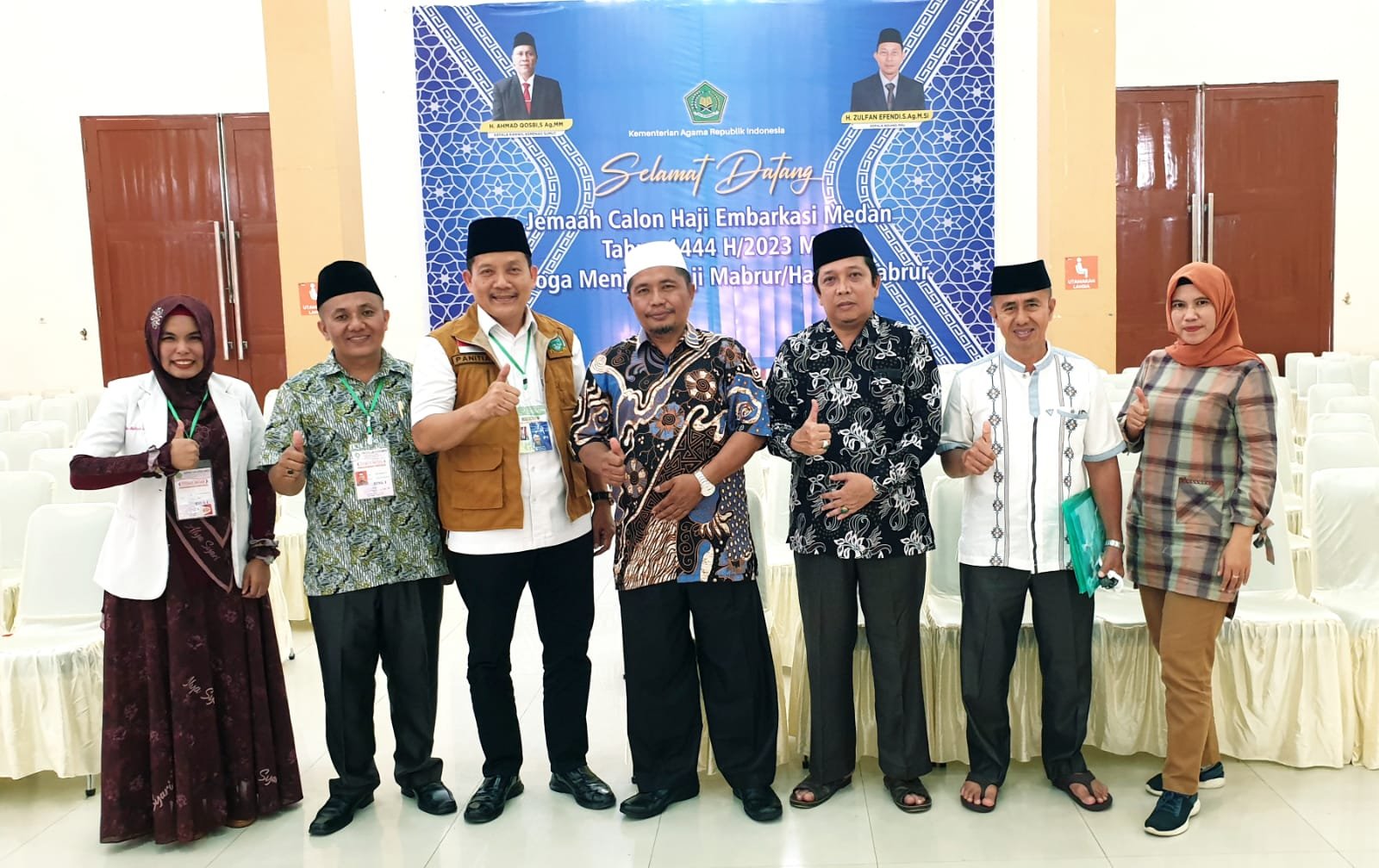 2 Calhaj Tapteng Tunda Berangkat