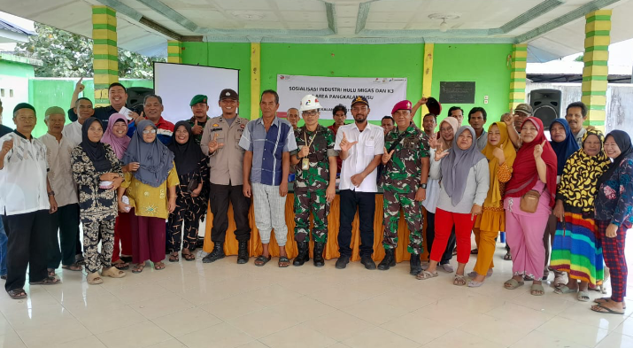 Tingkatkan Pemahaman K3,Pertamina EP Pangkalan Susu Beri Sosialisasi Kepada Masyarakat Bukit Jengkol.