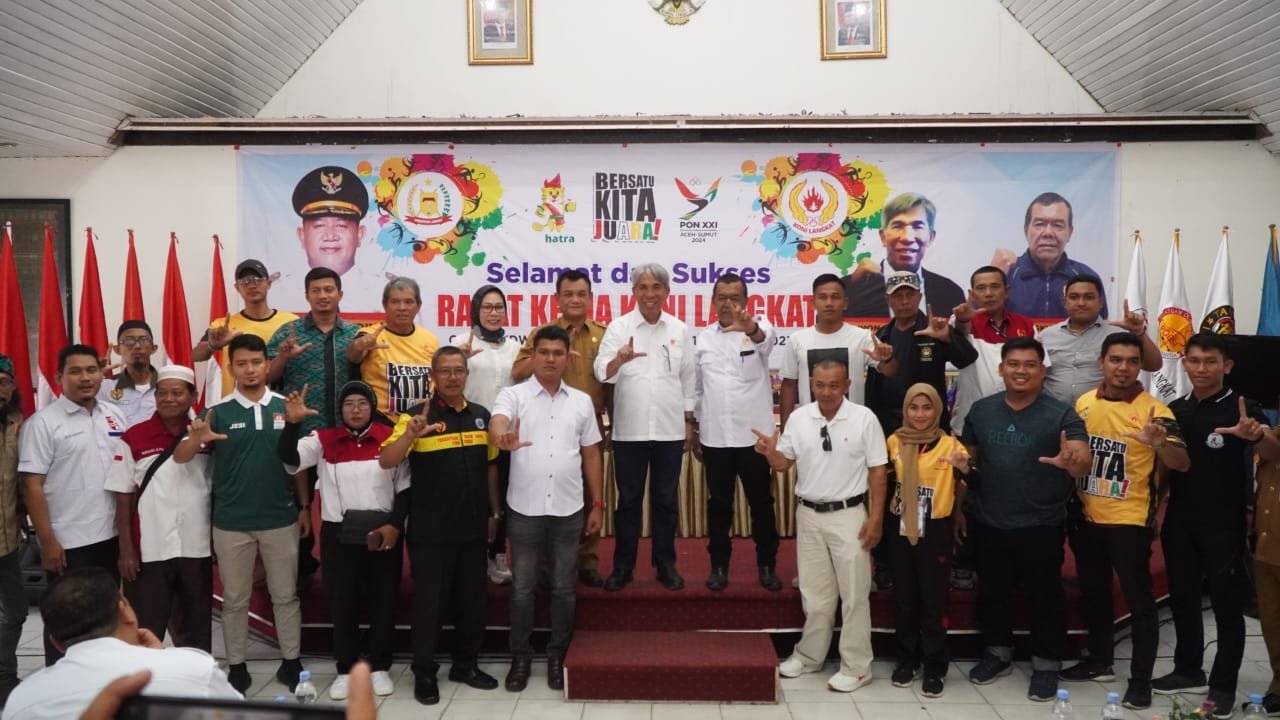 Rapat Kerja KONI Langkat Diharapkan Lahirkan Program Kerja Tuk Majukan Para Atlet.