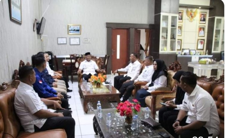 Plt. Bupati Palas Terima Kunjungan Tim Survey Sinyal Kemenkominfo RI.