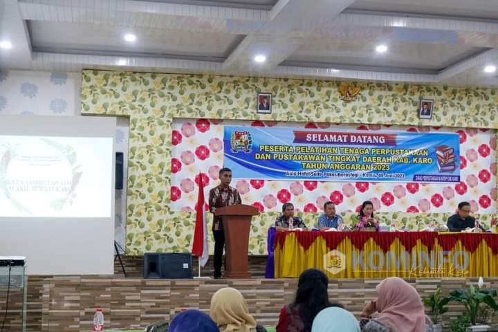 Wakil Bupati Karo Buka Pelatihan Tenaga Pengelolaan Perpustakaan dan Pustakawan Tingkat Daerah