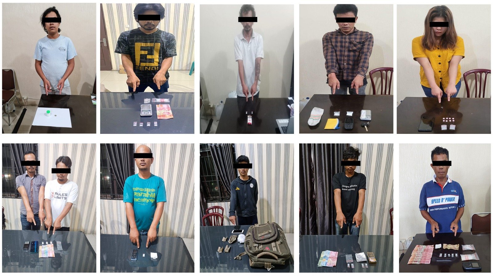 Selama Dua Pekan Terakhir, Polres Karo Ungkap 10 Kasus Narkotika