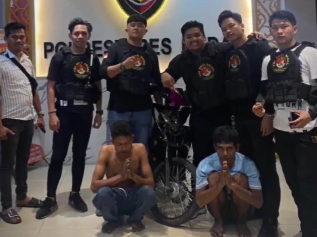 Dua Pemuda Terjaring Bawa Pisau dan Kunci Letter Diamankan