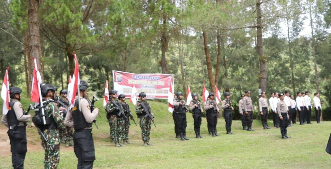 Polres Tanah Karo Bersama Batalyon A Brimob Polda Sumut Laksanakan Upacara Tradisi Pengambilan Air Suci