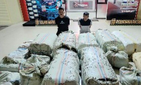 2 Warga Aceh Gagal Selundupkan 267 Kg Ganja