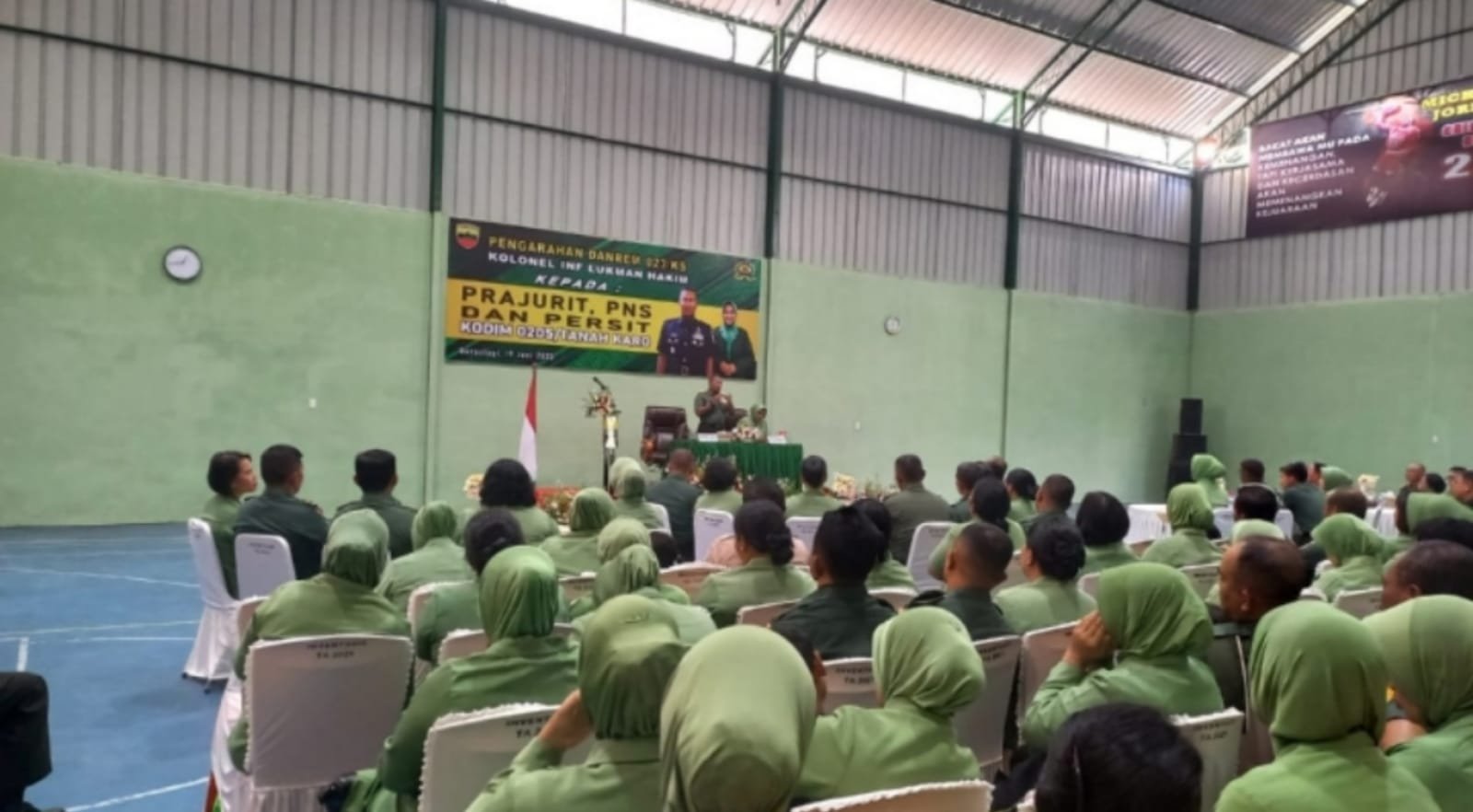 Danrem 023/KS Kunjungan Kerja  ke Kodim 0205/TK