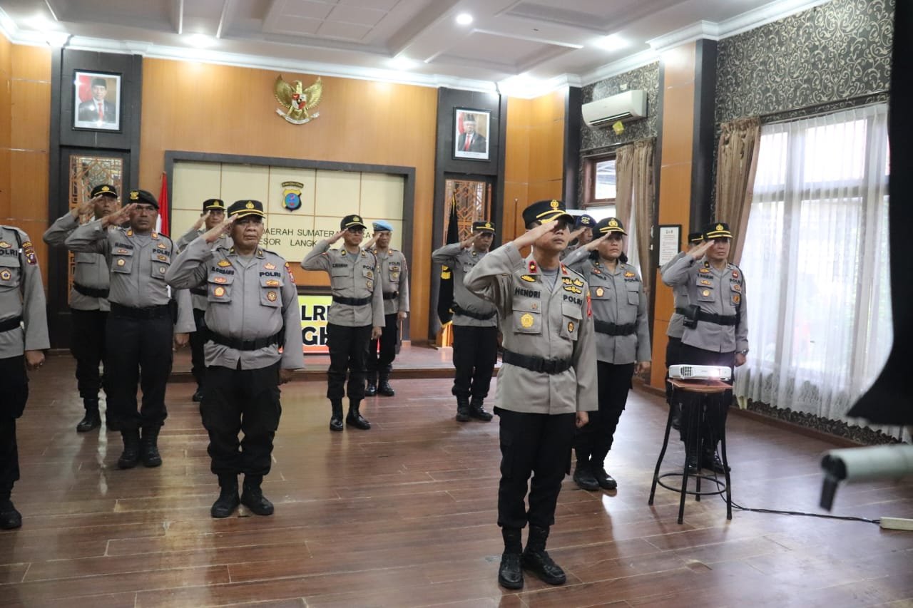 Kapolres Langkat Laksanakan Zoom Meeting Secara Virtual