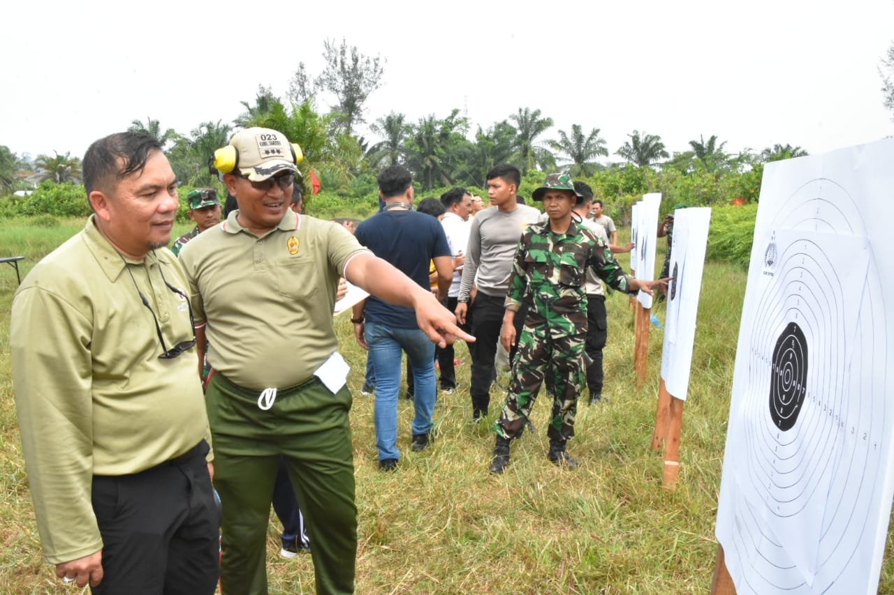 Danrem 023/KS Lomba Tembak Eksekutif HUT Bhayangkara Ke-77 Tahun 2023