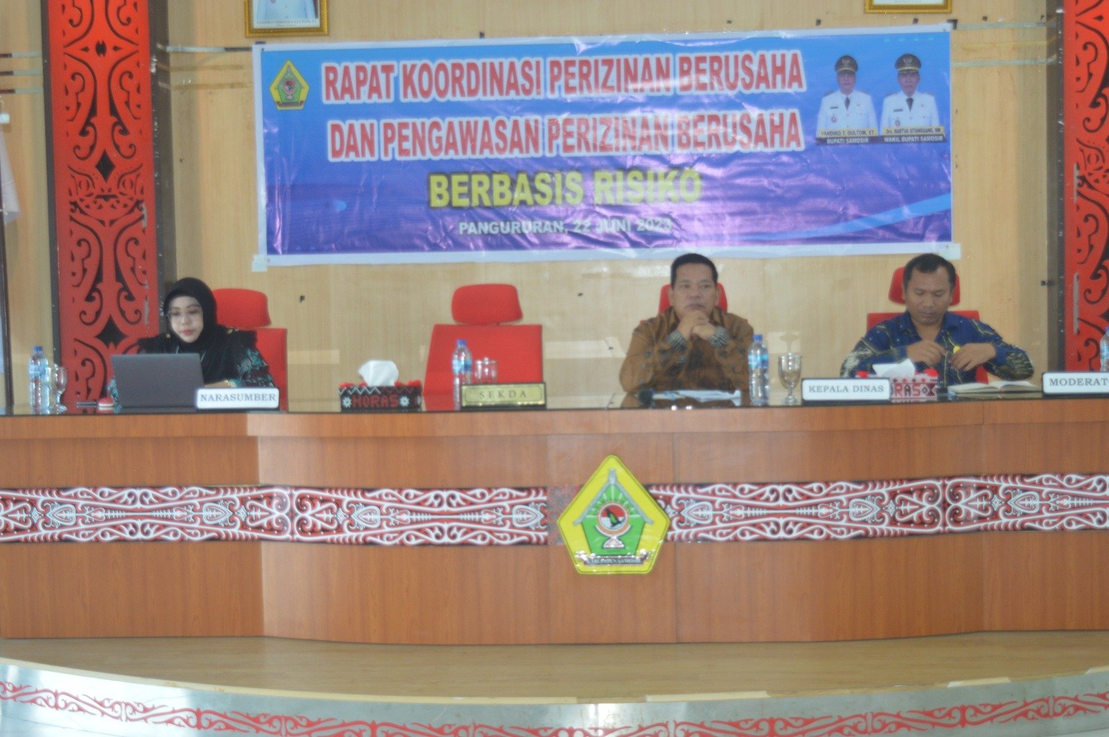 Pemkab Samosir Gelar Rakor Perizinan Berusaha dan Pengawasan Perizinan Berbasis Risiko