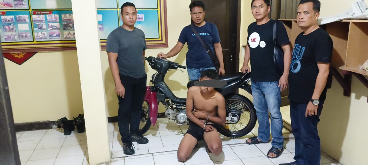 Gerak Cepat,Unit Reskrim Polsek Salapian Berhasil Tangkap Pelaku Curanmor