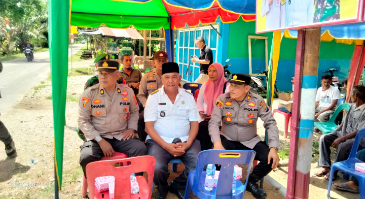 Polsek Pangkalan Susu Laksanakan Kegiatan Penilaian Sat Kamling di Desa Alur Cempedak