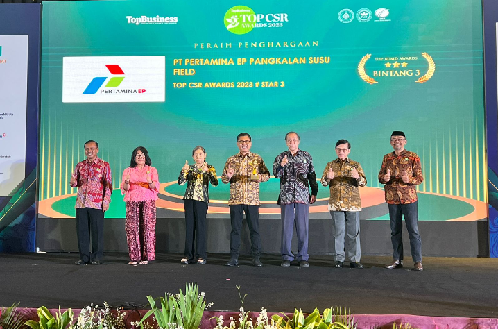 Pertamina EP Pangkalan Susu Field Raih Penghargaan TOP CSR Awards 2023