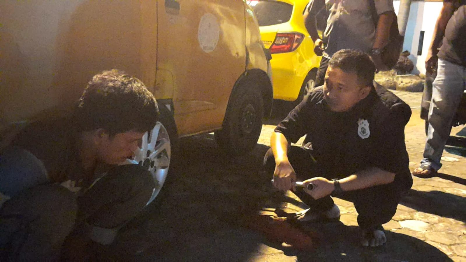 Maling Dua Ban Mobil di Pasar Petisah Ditangkap