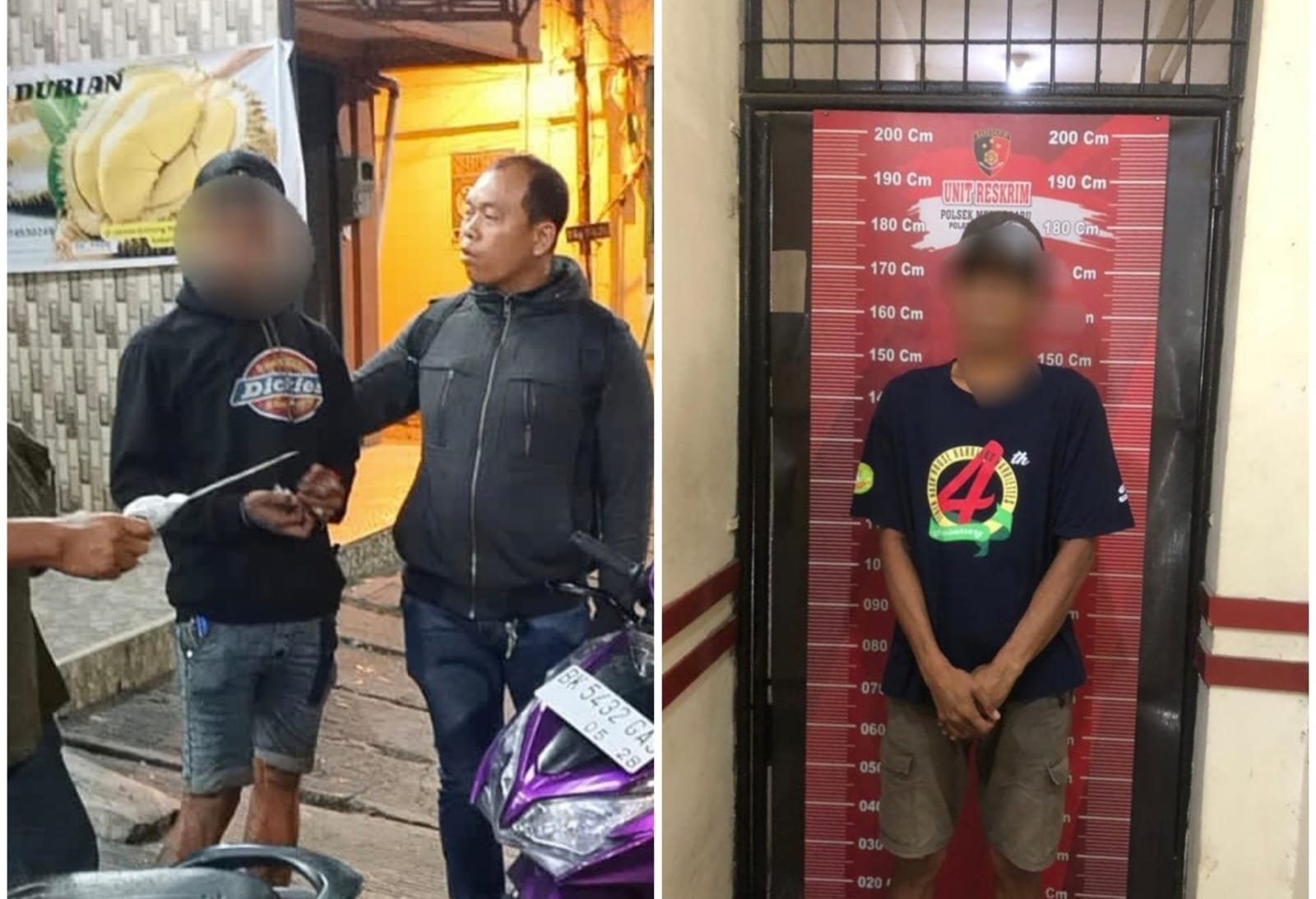 Polsek Medan Baru Amankan Jukir Liar Bawa Sajam