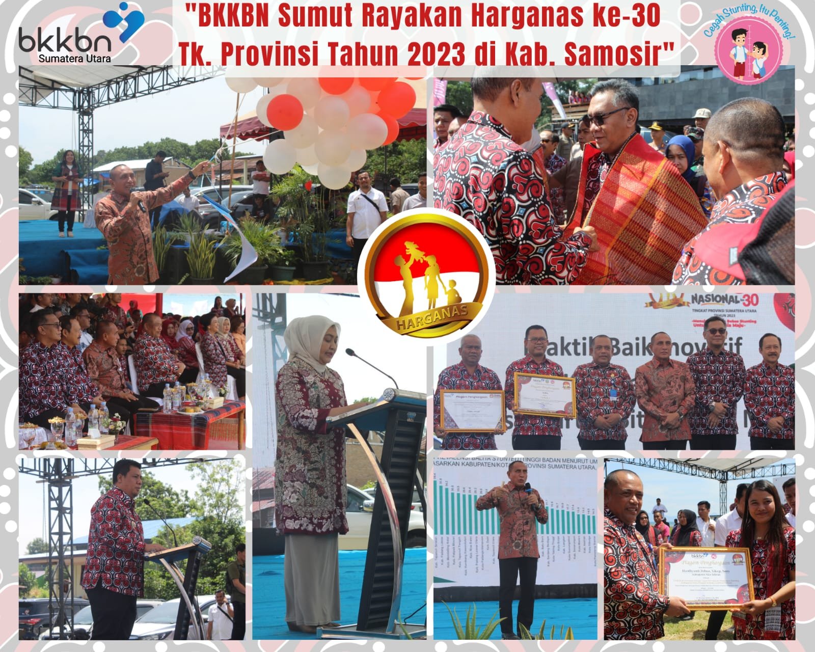 Harganas ke-30 Tahun di Samosir, Gubsu: Stunting Harus Menjadi Perhatian Bersama