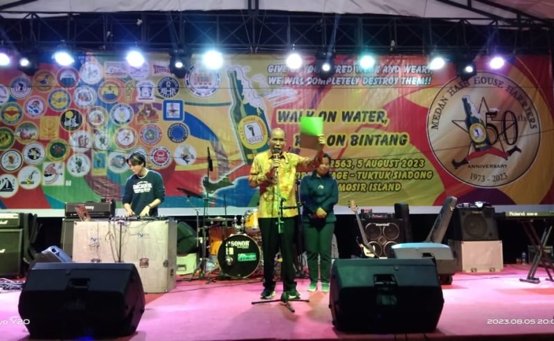 Wabup Samosir Hadiri Perayaan Ulang Tahun Ke-50 Medan Hash House Harriers.