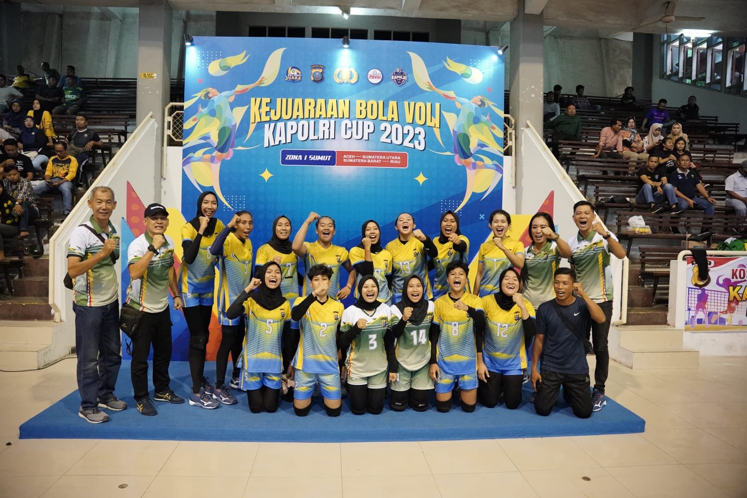 Tim Voli Putri Poldasu Juara Kapolri Cup Zona I