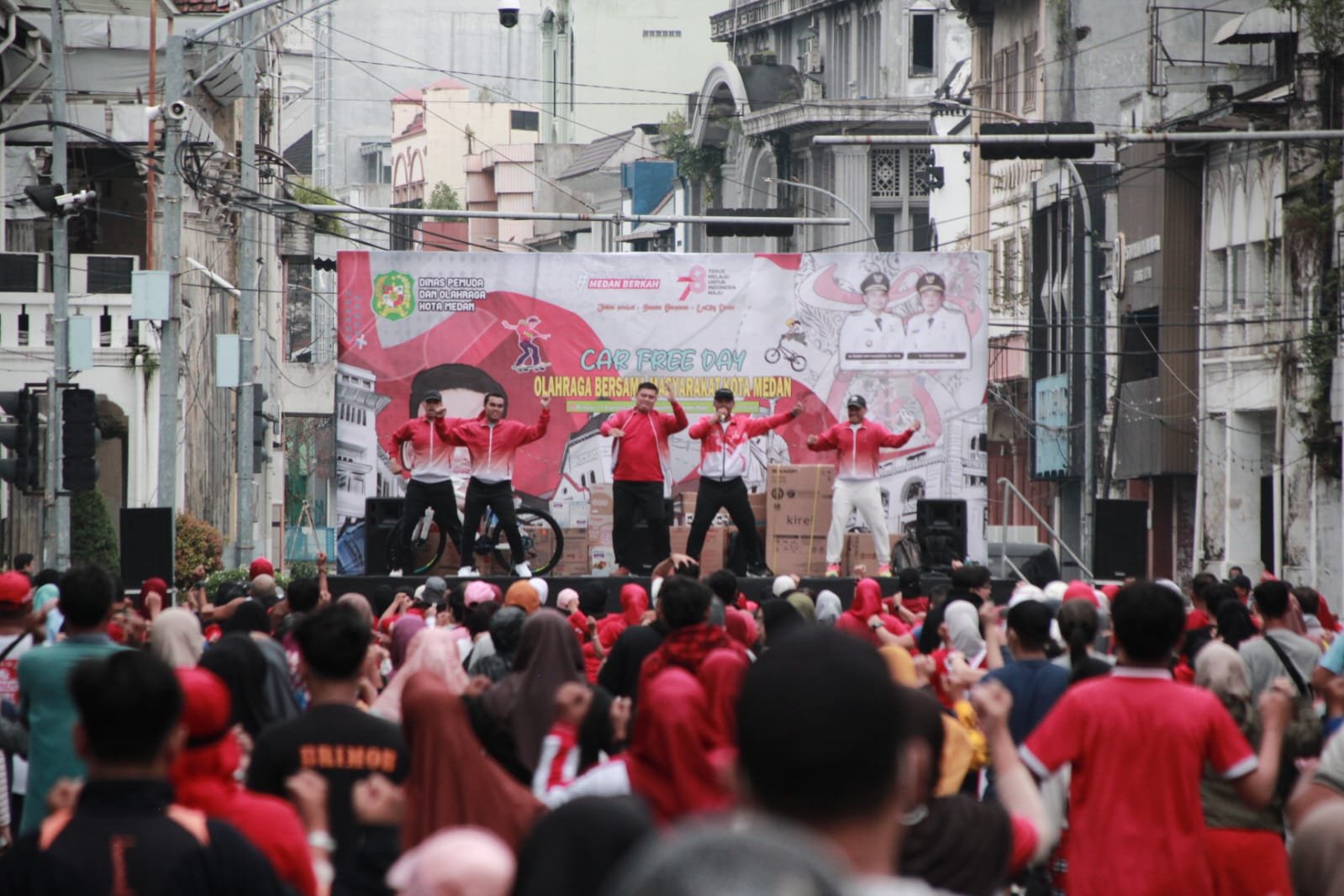 Tidak Hanya Warga Medan, CFD Juga Diramaikan Warga Luar Kota Medan