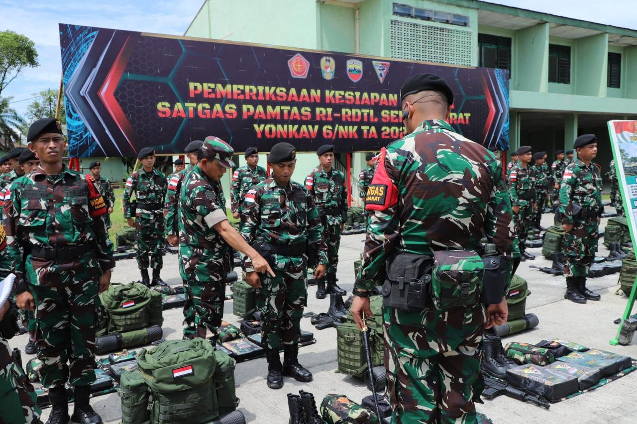 Pangdam I/BB Lakukan Riksiapops Satgas Yonkav 6/NK