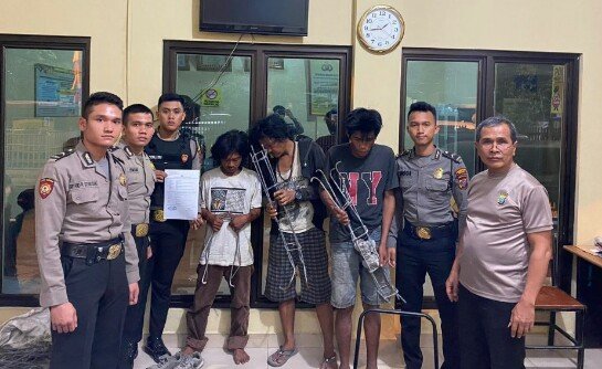 Tiga Maling Besi Diamankan Tim Patroli Perintis