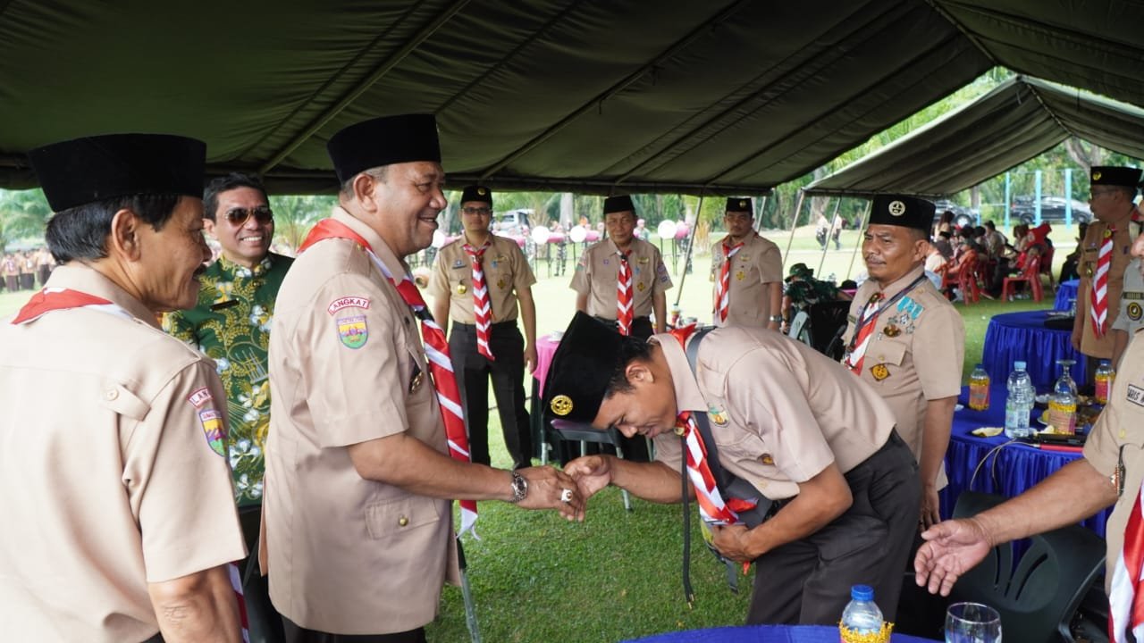 Perkemahan Siaga Bencana Pramuka Langkat, Syah Afandin: Tingkatkan Kualitas Kemampuan Anggota Saka Bahari