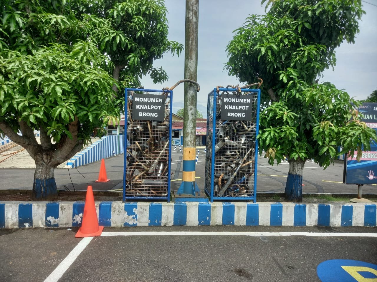 Satlantas Polres Labuhanbatu Tindak Knalpot Brong, 300 Unit Diamankan