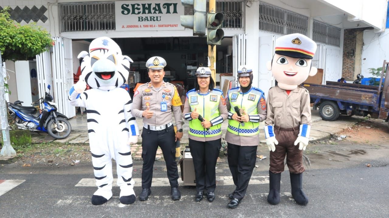 Tertib Berlalu Lintas di Labuhanbatu Cenderung Menurun Sosialisasi Disampaikan Hingga ke Pedalaman
