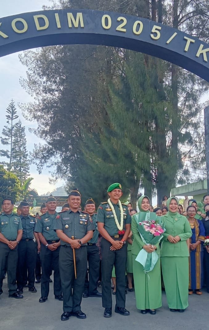 Pisah Sambut Dandim 0205/TK Dari Letkol. Inf. Benny Angga Kepada Dandim Baru, Letkol. Inf. Ahmad Afriyan Rangkuti