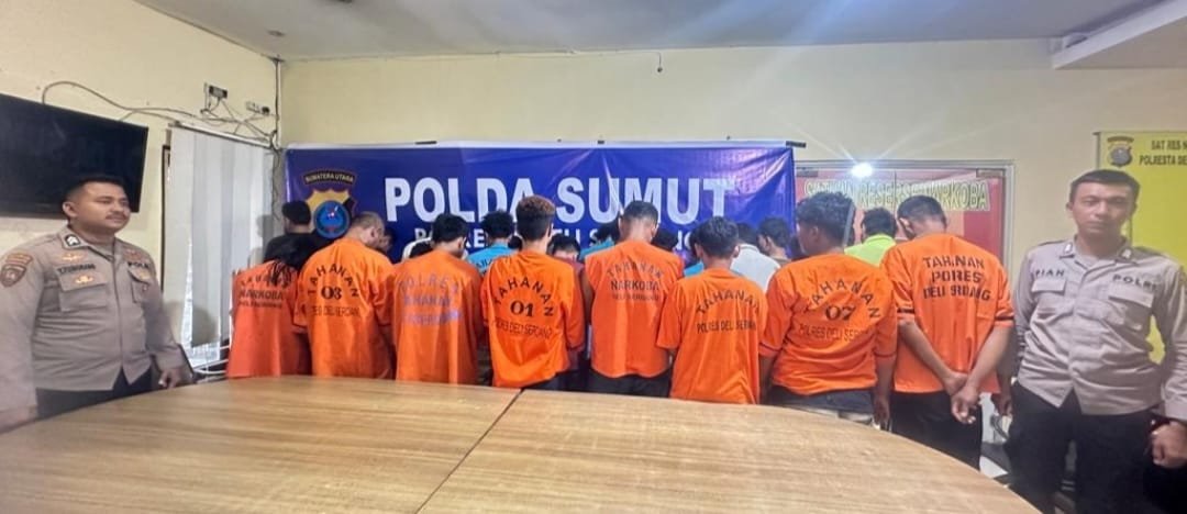 Selama 7 Hari, Polresta Deli Serdang Ciduk 26 Bandit Narkoba