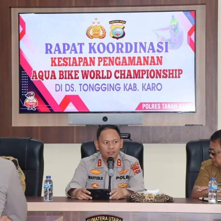 Kapolres Tanah Karo Pimpin Rapat Koordinasi Persiapan Even IAWC 2023