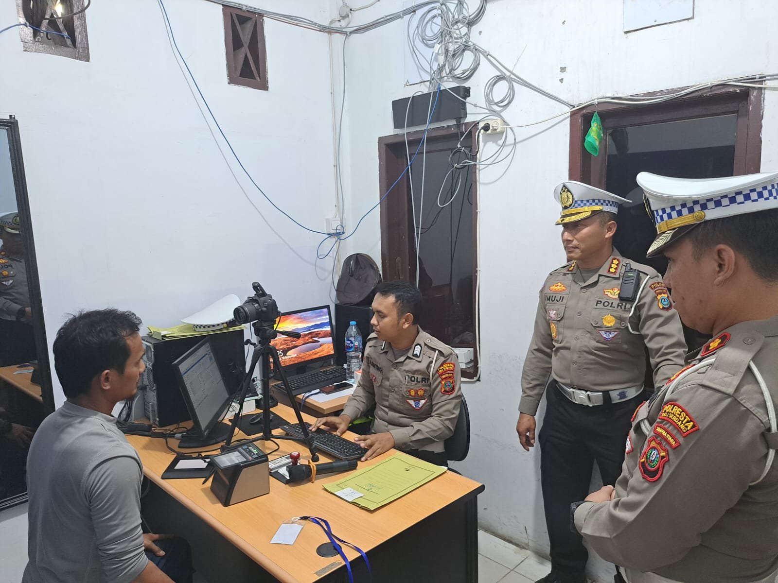 Ditlantas Poldasu Sidak Pelayanan SIM Polresta Deli Serdang