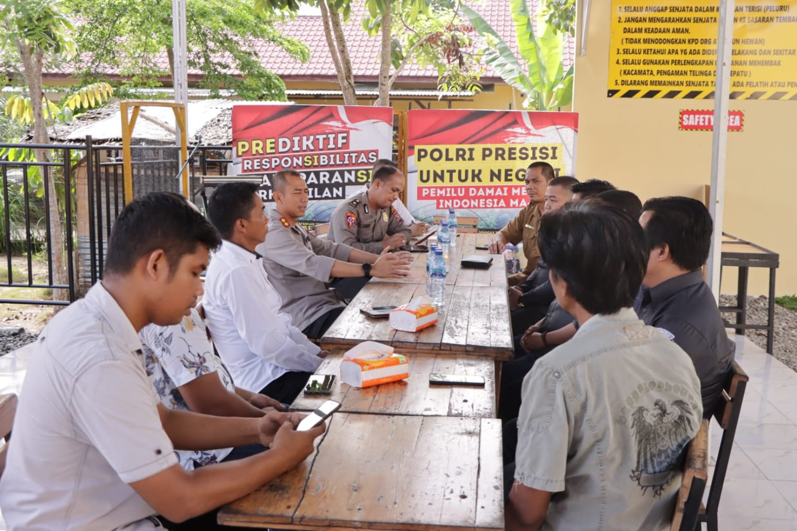 Kapolres Terima Audensi Bawaslu Sergai, Sampaikan Program Kerja Kerja