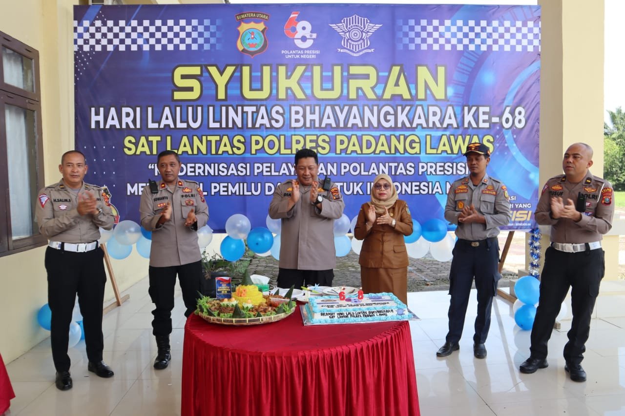 Peringati Hari Lalu Lintas Bhayangkara ke 68, Sat lantas Polres Palas Gelar Syukuran