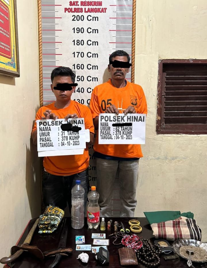 Alamak, Dua Dukun Palsu Bisa Gandakan Uang Diamankan