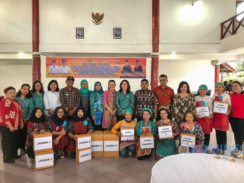17 Kecamatan di Karo Ikuti Perlombaan Pameran Pangan Lokal Beragam, Bergizi, Seimbang dan Aman