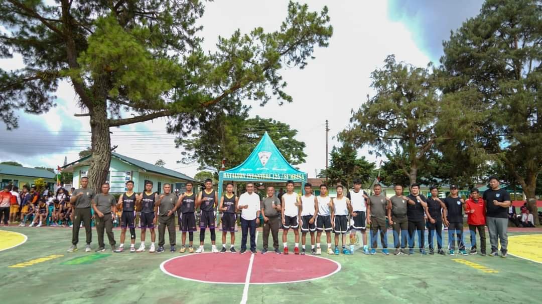 Wabup Karo Buka Turnamen Danyonif 125/Si’Mbisa Cup 2023