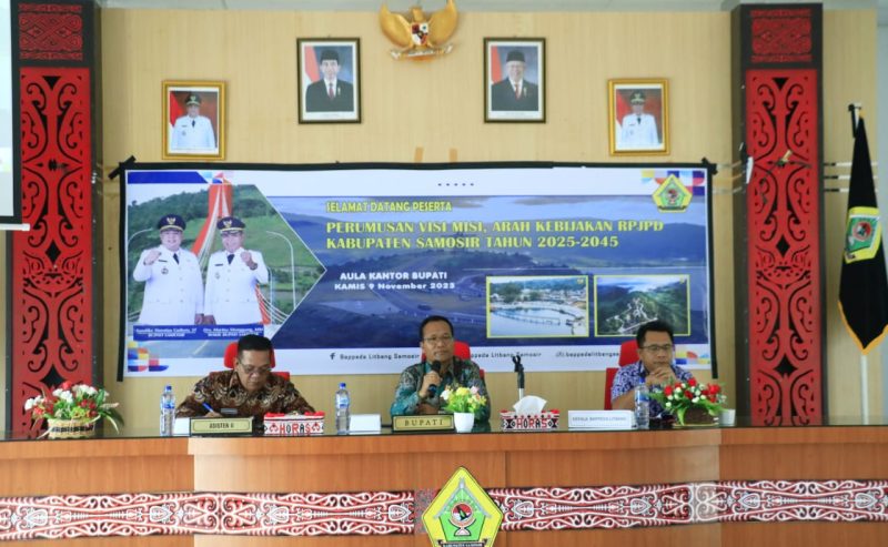 Bupati Samosir Buka Rapat Perumusan Visi Misi, Arah Kebijakan RPJPD Tahun 2025-2045