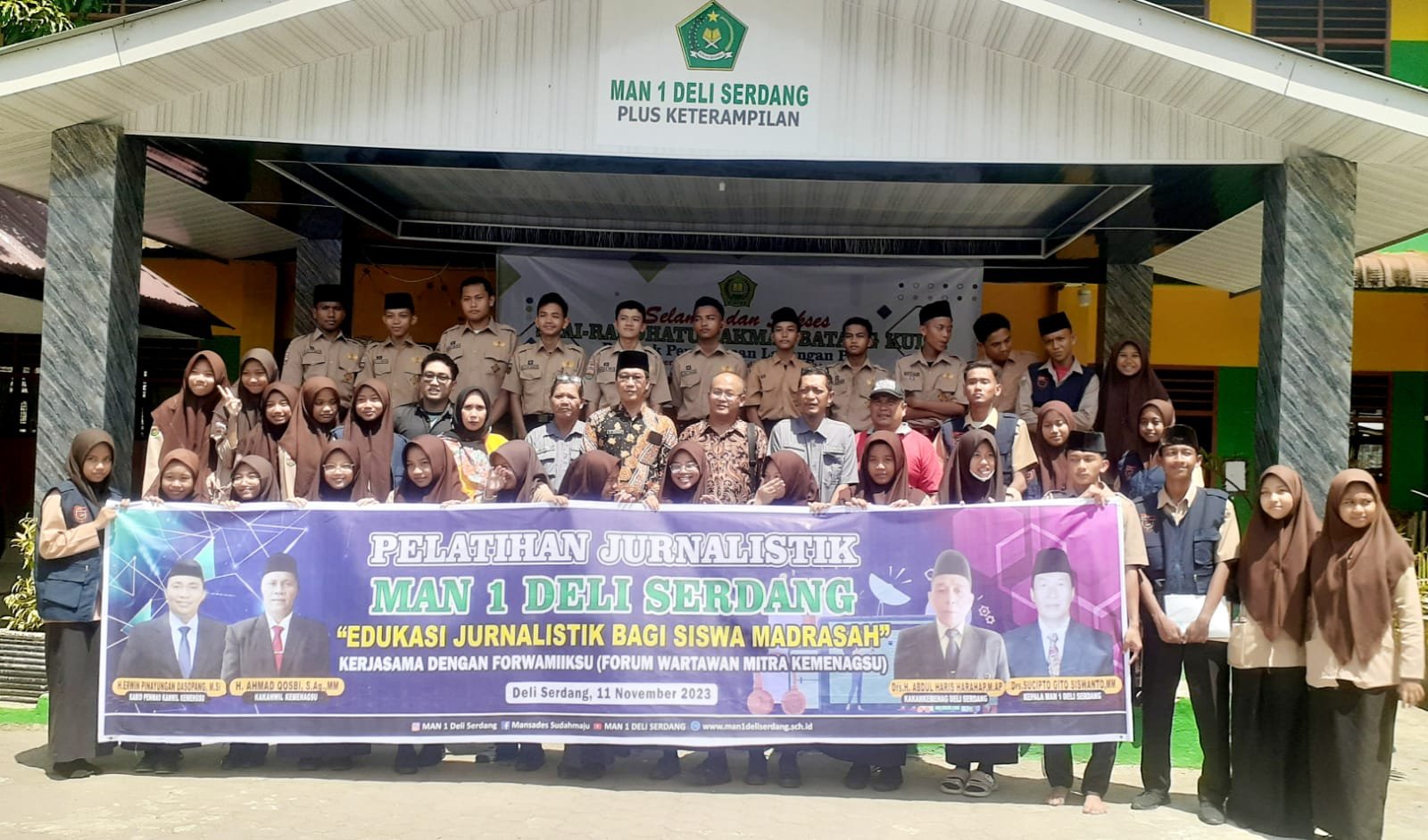 Siswa MAN 1 Deli Serdang Antusias Mengikuti Pelatihan Jurnalistik