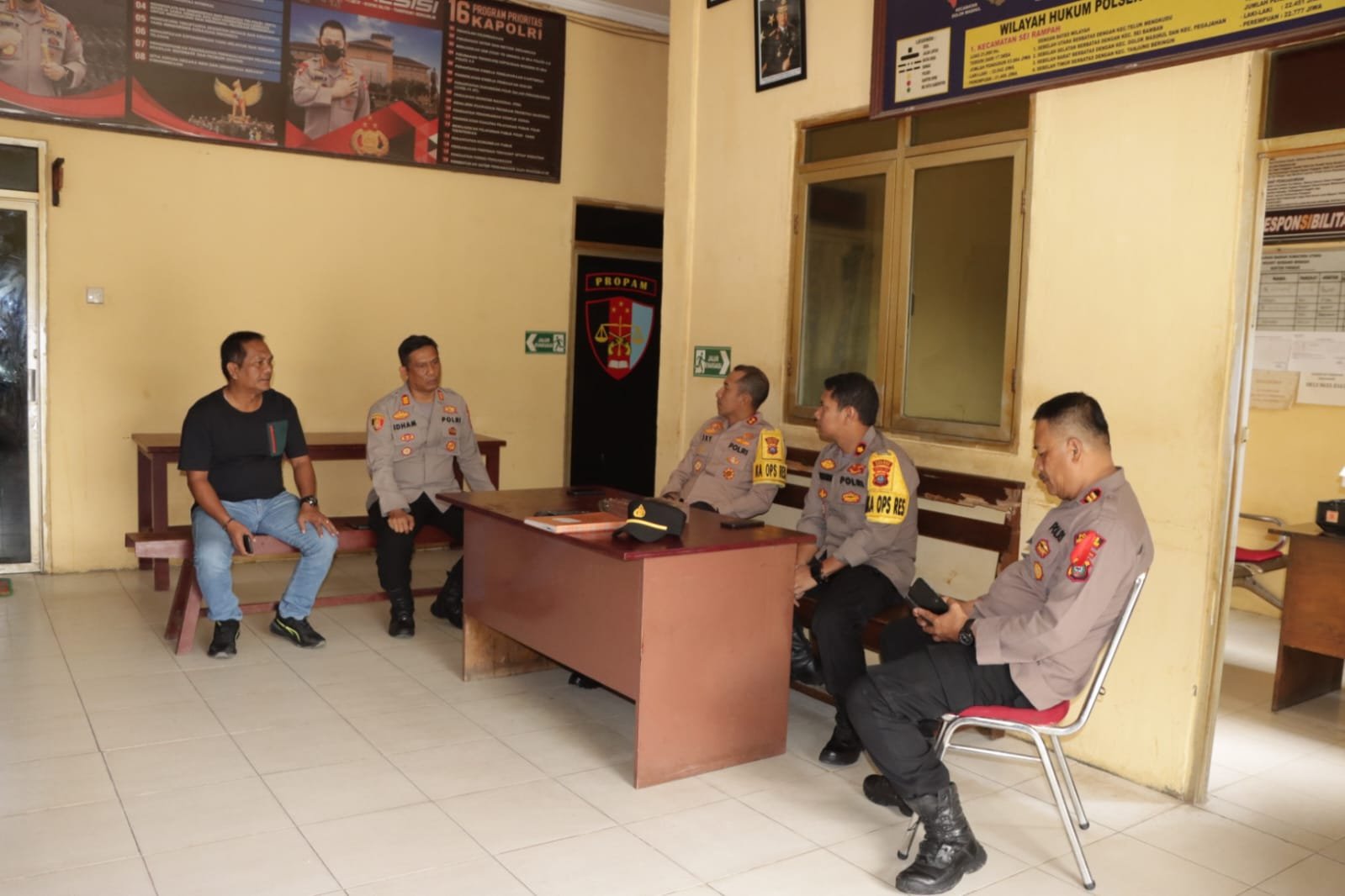 Kunker ke Polsek Firdaus, Kapolres Sergai Ingatkan Unit Reskrim Dalam Penanganan Kasus Sesuaikan SOP