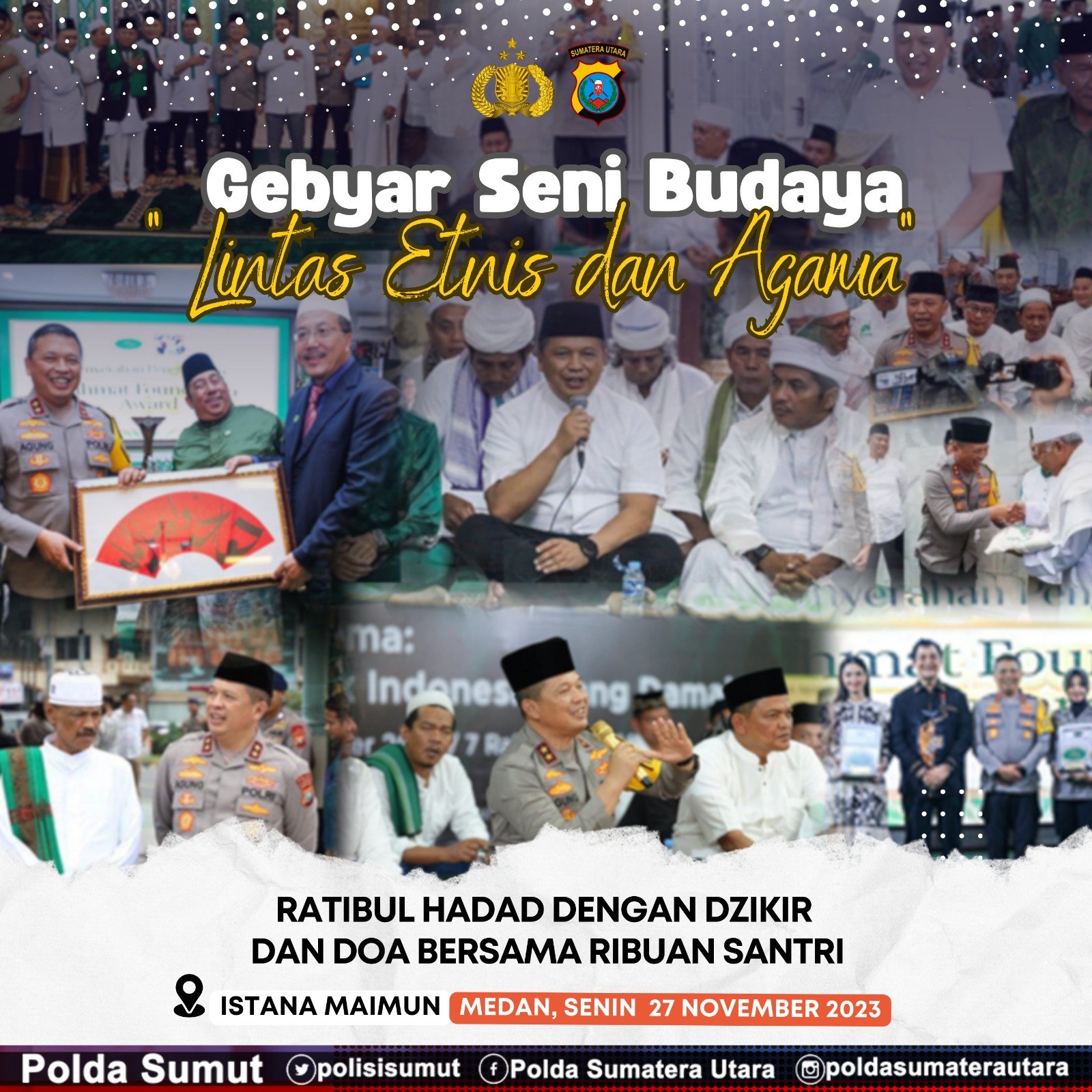 Polda Sumut Dalam Waktu Dekat Gelar Gebyar Seni Budaya Lintas Agama dan Bazzar UMKM