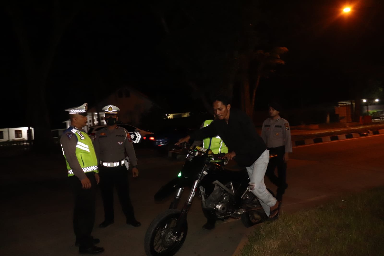 Razia Antisipasi Genk Motor dan Balap Liar, Polisi Amankan Beberapa Sajam