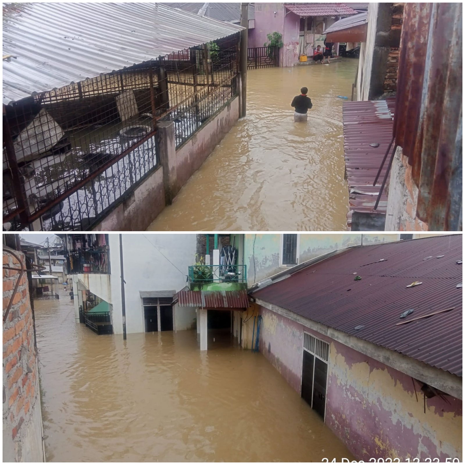 Sungai Deli Meluap, Genangi Pemukiman Warga