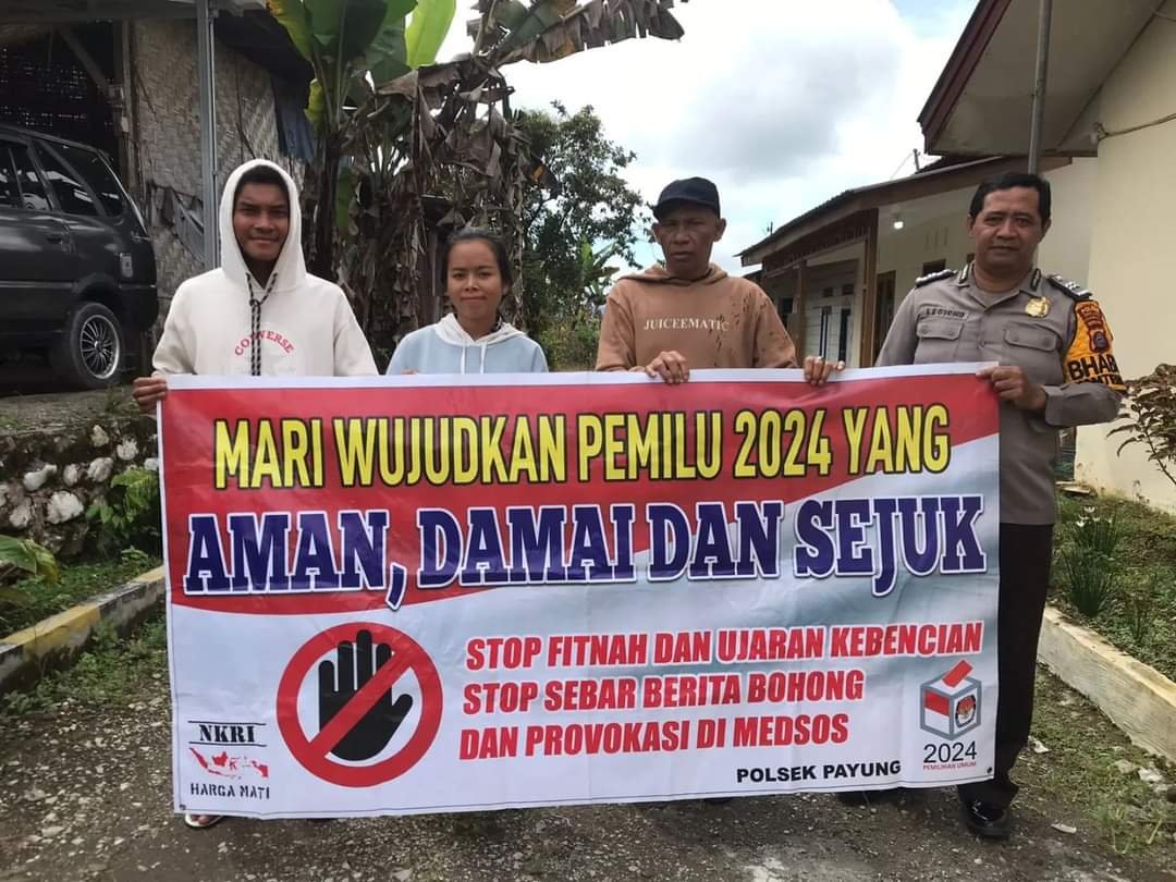 Patroli Dialogis, Bhabinkamtibmas Polsek Payung Imbau Masyarakat Stop Sebar Berita Hoax